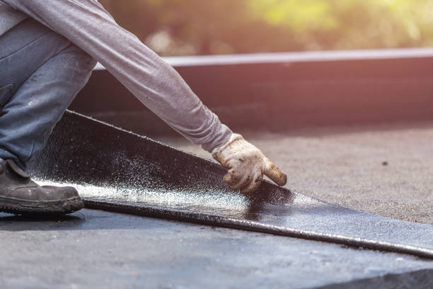 Professional Exterior Waterproofing technician working in Houston, PA